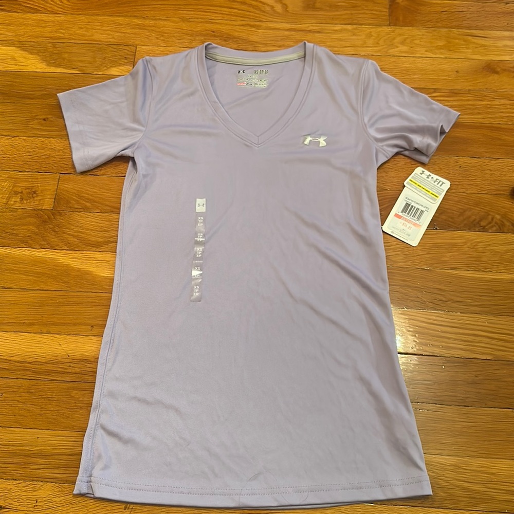 Under Armour V-Neck T-Shirt - Purple (NWT)